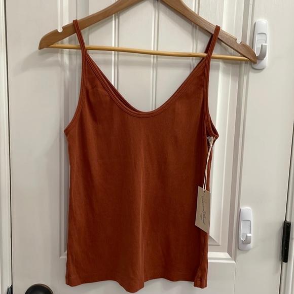 Cloth & Stone tie dye blue with plaid lining button down.  S - Picture 9 of 10